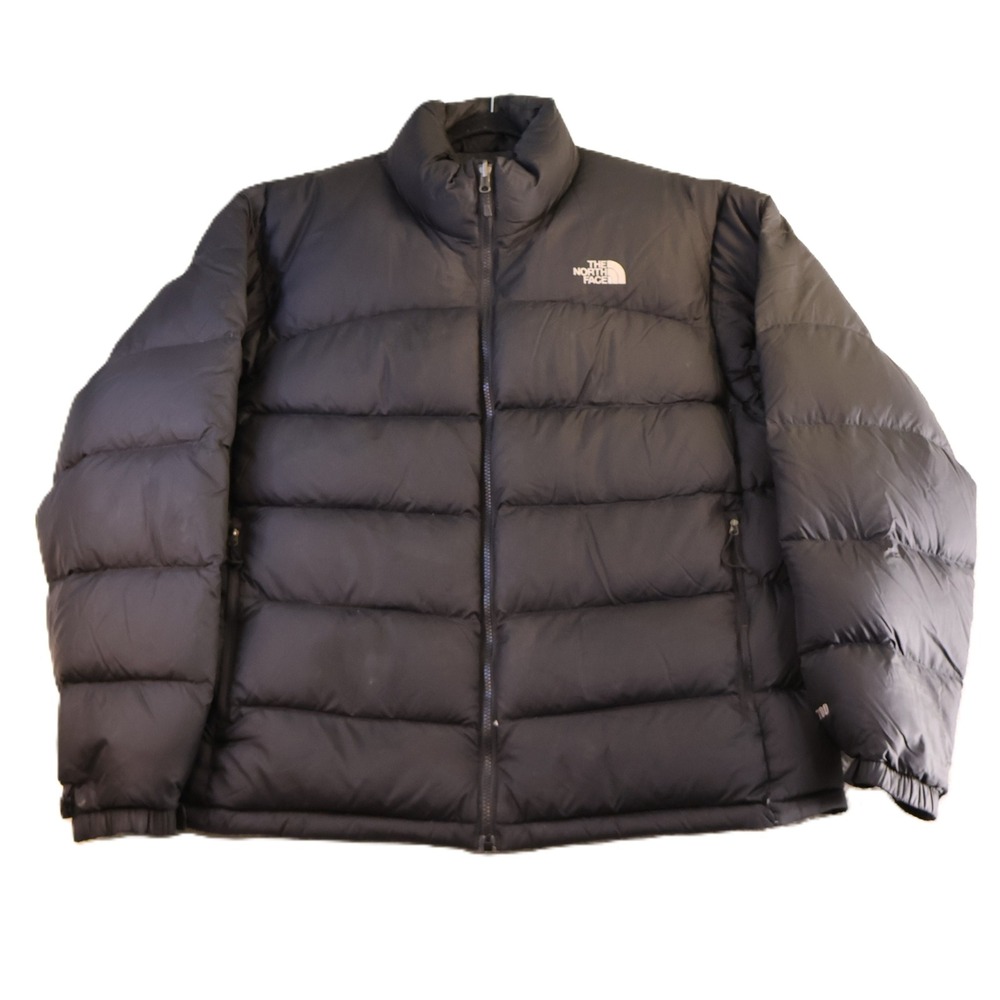 The North Face Mens XL Nuptse 700 Puffer Jacket Black Down Insulated AUFD F11